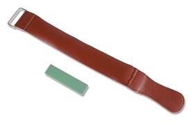 Fino Edge 637827080023 Precision Sharpening System Extra Fine Stone And Leather Strop Set Green