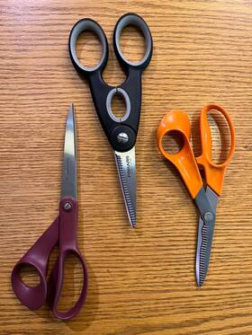 Fiskars 411501987471 Lot Of 3x Classic Original Orange Handled Right Handed Scissors Euc