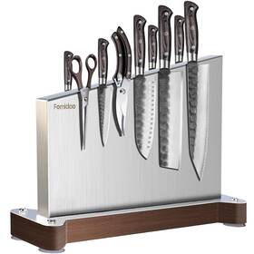 C125 Fomidao 619438794582 Magnetic Knife Holder Stand Extra Large Stainless Steel Block