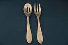 Food Network Serving Pieced Tablespoon Meat Fork Basil Stainless