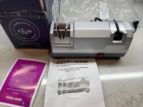Fwnifs100gy Food & Wine And Diamond Wheel Ceramic Honing Electric Knife Sharpener