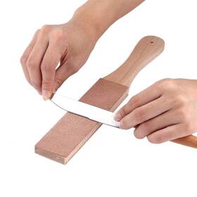 Fosa 784911332282 Leather Sharpening Strop Sharpener With Wood Handle Multifunctional