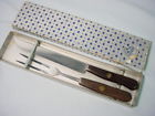 Friedr Herder Constant Carving Set Knife Fork Inlaid Spade Soligen