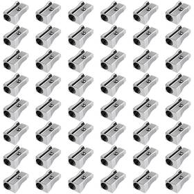 Sharpeners-01 Frienda 48 Pack Metal Pencil Sharpeners Handheld Mini Silver