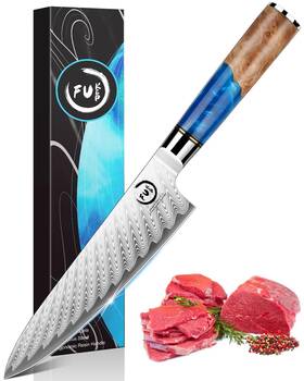 Vg10 Fukep 715377661791 Chef Knife 8 Inch Damascus Japanese Core Steel With 66-layer