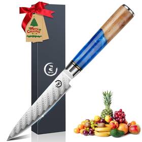 Vg10 Fukep 715377661807 5 Inch Kitchen Utility Knife Damascus Paring Knives Japanese Steel Dama