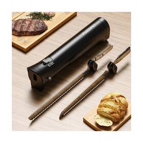 Mhmek001 Fuzzipet Cordless Electric Knife Bread With 4 Stainless Steel Blades