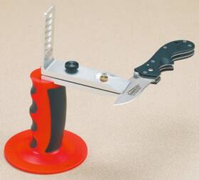 12001 Gatco Sharpeners Easy-gripclamp Mount Red