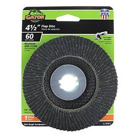 Gator Finishing 082354097165 9716 60 Grit Aluminum Oxide Grinding And Sharpening Disc 4.5 Inch 1 Pack