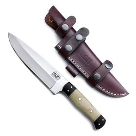 Gcs-207 Gcs Knives Handmade D2 Tool Steel Bone Handle Hunting Skinning Camping Knife With Br