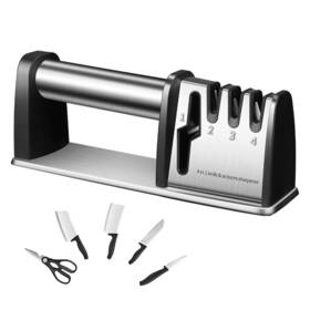 Gepas 762715243089 Knife Sharpener 4 In1 Kitchen And Scissor Best Knif