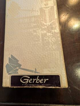 97227 Gerber Vintage Gungnir Knife Sharpening Honing Steel Stainless Handle 17 Inch New