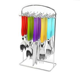105913.2 Gibson Home Santoro 20-piece Flatware Set - Stainless Steel With Plastic Hand