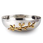 Gm18216 Golden Vine Hammered Salad Bowl 015227700213