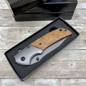 Golden Horn Expert In Handcraft 752993082210 Spring Assisted Pocket Knife Olive Handle Folding Gentlemen... Fast Ship