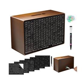 Sn18z Gomyrod Wooden Money Saving Box Cash Savings For 10000 5000 3000 1... Fast Ship