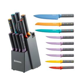 G008 Gooda Knife Set 11 Pieces Kitchen With Built-in Sharpener... Fast Ship