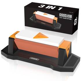 Gb-3w Goodjob Knife Sharpening Stone Kit Premium 3 Side Grit 1000/3000/6000 Whetstone
