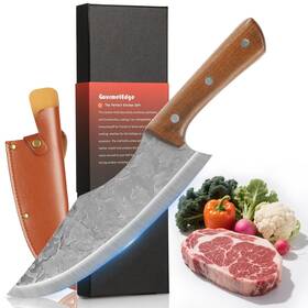 Ckd-02 Gourmetedge Chef Knife 7 Inch Japanese Steel Sharp Kitchen With Sheath Hand Forge