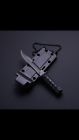 Gt040 Sgt Grit Black Mini Tactical Dog Tag Knife