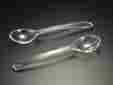 H-4541 Acrylichomedesign Salad Servers Acrylic