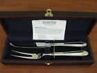 Hampton Silversmiths Erin Stainless Carving Set Fork Knife In Box