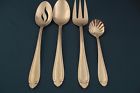 Hampton Silversmiths Serving Tablespoon Fork Pierced Abigail Glossy Stainless