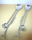 Handmade New Acme Anvil Stainless Salad Serving Set Forkspoon Table
