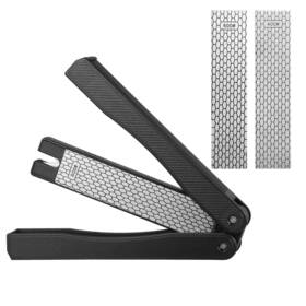 Harita 759532943544 Portable Handheld Double Sided Sharpener 400/600 Grit Foldable Diamond Knife