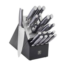Henckels 035886644758 Graphite 20-pc Self-sharpening Knife Set With Block - Black