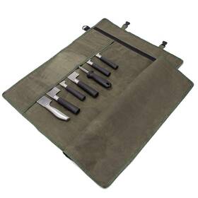 Hgj385 Hersent Chef S Knife Roll Bag Waxed Canvas Cultery Carrier Portable