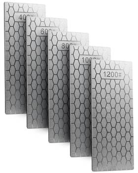 T30045-mp-hp-tp-us Hipulx Diamond Sharpening Stone Set 5-piece 400 To 1200 Grit Knife