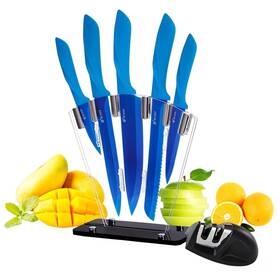 Hissf 972548252750 Kitchen Knife Set 7 Piece High Carbon Stainless Steel Chef With Ac
