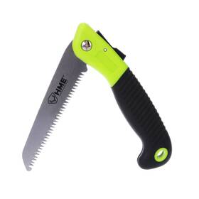 Hme-fs-3 Hme Mini Folding Hand Pocket Saw With 5 Inch Carbon Steel Blade For Hunting Camp