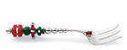 141764 Holiday Serving Fork Beaded Hostess Collection Gift