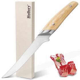 Hlrks013 Hollory Boning Knife - 6 Inch Kitchen Chef S Fillet Super Sharp High Carbo