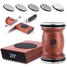 Homultop Hmt-rs1 Rolling Knife Sharpener Kit Kitchen With Replaceable Discs And