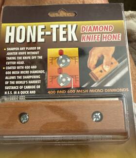 6199 Hone-tel Hone-tek Diamond Knife Hone. Sharpener 400 And 600 Mesh Micro Diamondsnew