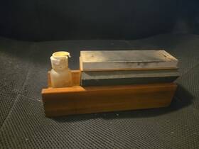 Honmamon 4562147500226 Three Sides Whetstone #250#1000#4000 Japanese Blade Sharpening Stone