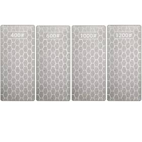 Honoson-222426 Honoson 4 Pieces Diamond Sharpening Stone Grit Plate Honing Sto