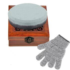 Hoonao 190731948983 Axe Sharpening Stone Dual Grit Whetstone Sharpener Multipurpose Waterstone Bl