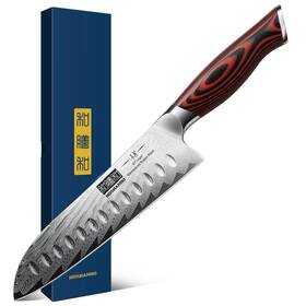 Hshpcs-2023-002 Hoshanho Damascus Santoku Knife 7 Inch Professiona Kitchen Super Stee