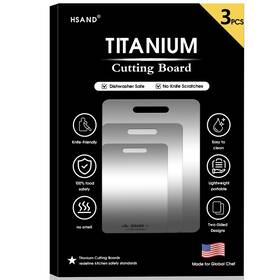 Hsand 768365793394 Titanium Cutting Boards For Kitchen 100% Pure Cutti