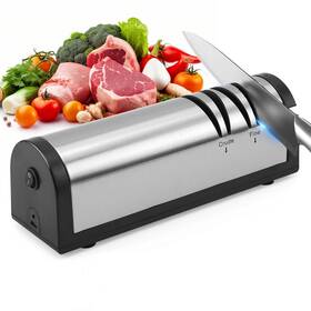 12043590 Ifcow 3117915/12043590 Electric Knife Sharpener Rechargeable Stainless Steel 2 Stage Kitchen