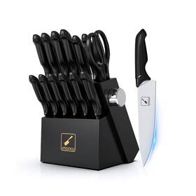 I-ks0455bk Imarku Knife Set With Block Sharp Knives Built-in Sharpen... Fast Ship
