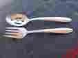 Imi39 Imperial Stainless Flatware Usa Pierced Serving Spoon Fork