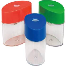 Ita42850 Integra Plastic Sharpener Oval 2-1/8-inch Assorted