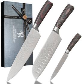 Isfqeron 774803897463 3 Piece Set Of Professional Chef Knives Forged From High Carbon Stainless St