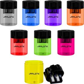 Op082c Jarlink 8 Pack Manual Pencil Sharpeners Dual Holes Multicolored