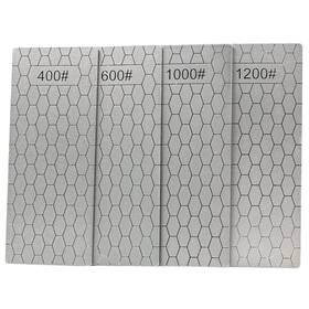 Jewboer 601263593805 4 Pieces Diamond Sharpening Stone Setdiamond Lapping Plate Coarse/medium/fine Gr